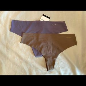 NWT Calvin Klein Invisible Thong Bundle